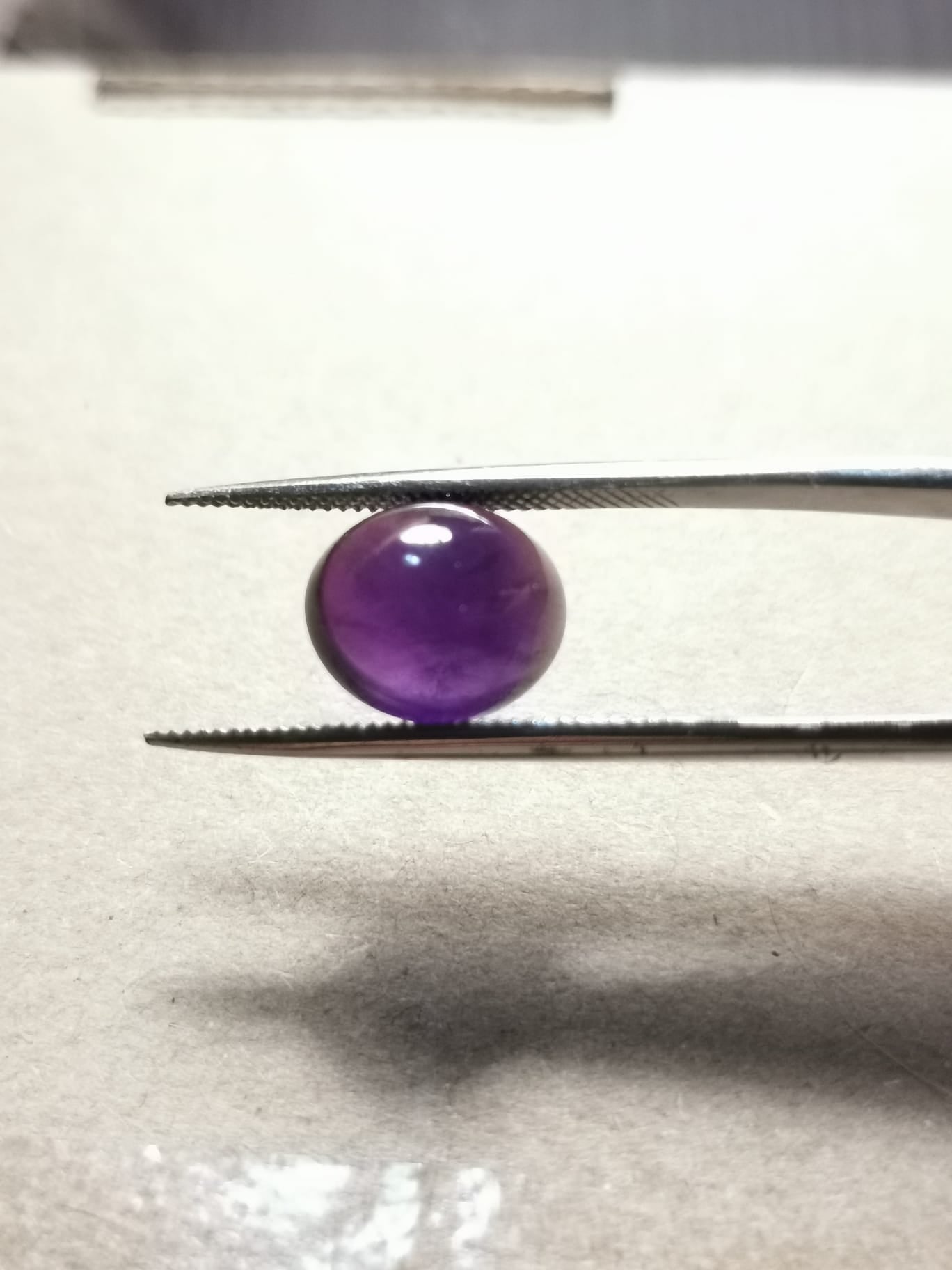 Ametista taglio ovale cabochon 5,50 ct