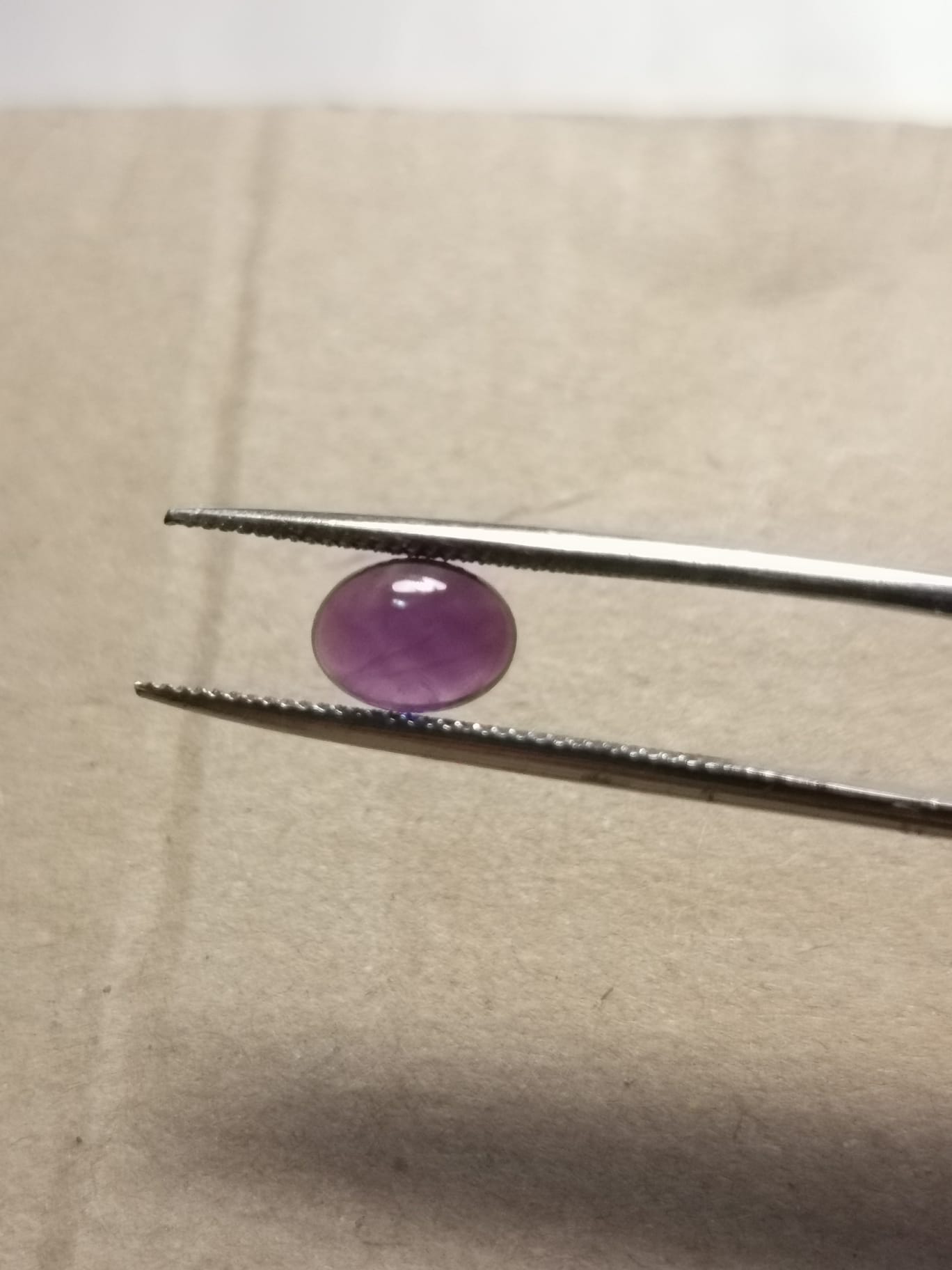 Ametista taglio ovale cabochon 1,22 ct