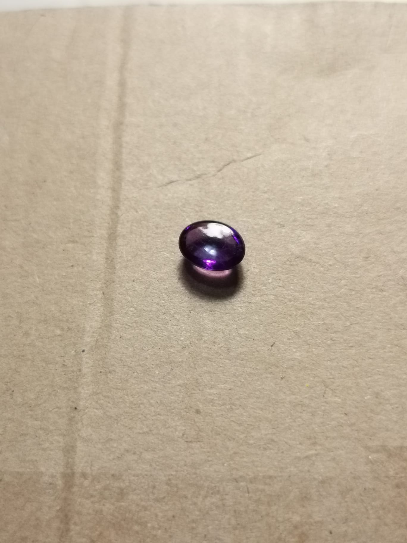 Ametista taglio ovale cabochon 1,22 ct