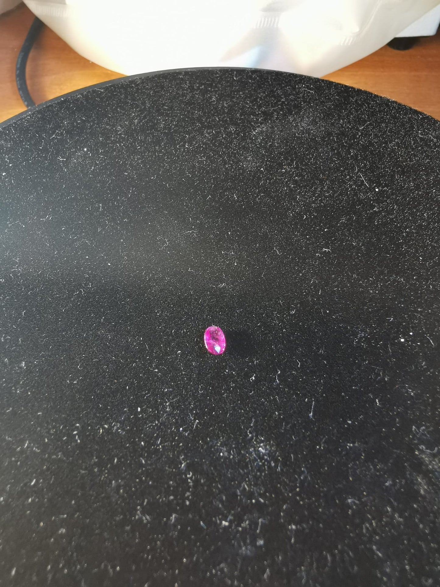 Zaffiro porpora taglio ovale 0,38 ct
