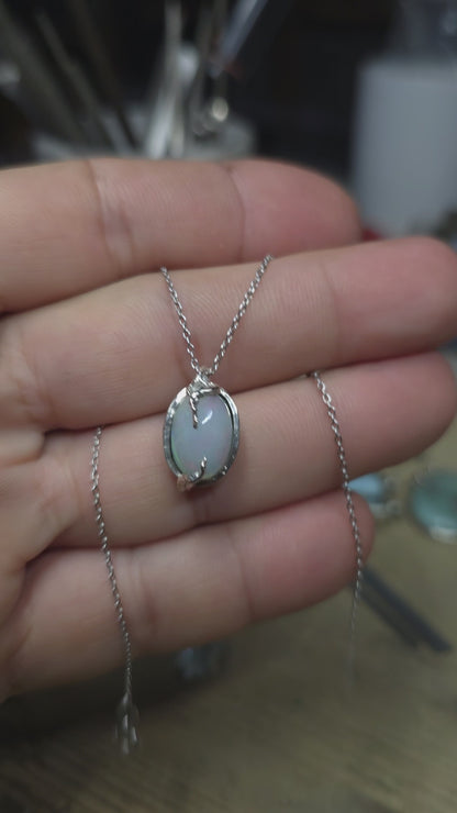 "Roots" Pendant with Ethiopian Opal