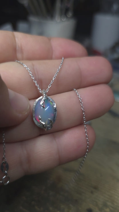 "Roots" Pendant with Ethiopian Opal