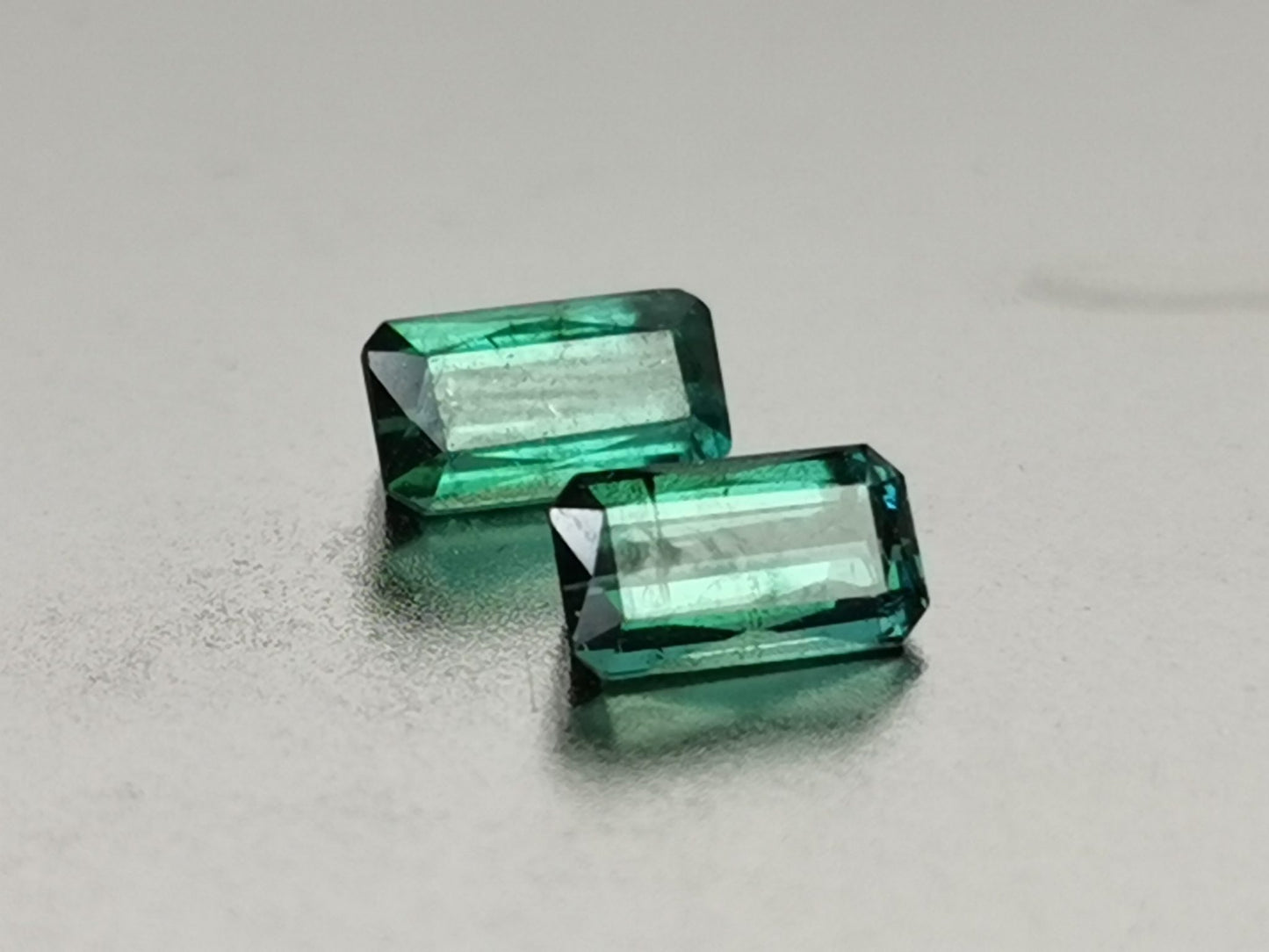Coppia di Tormaline taglio ottagonale 1,72 ct