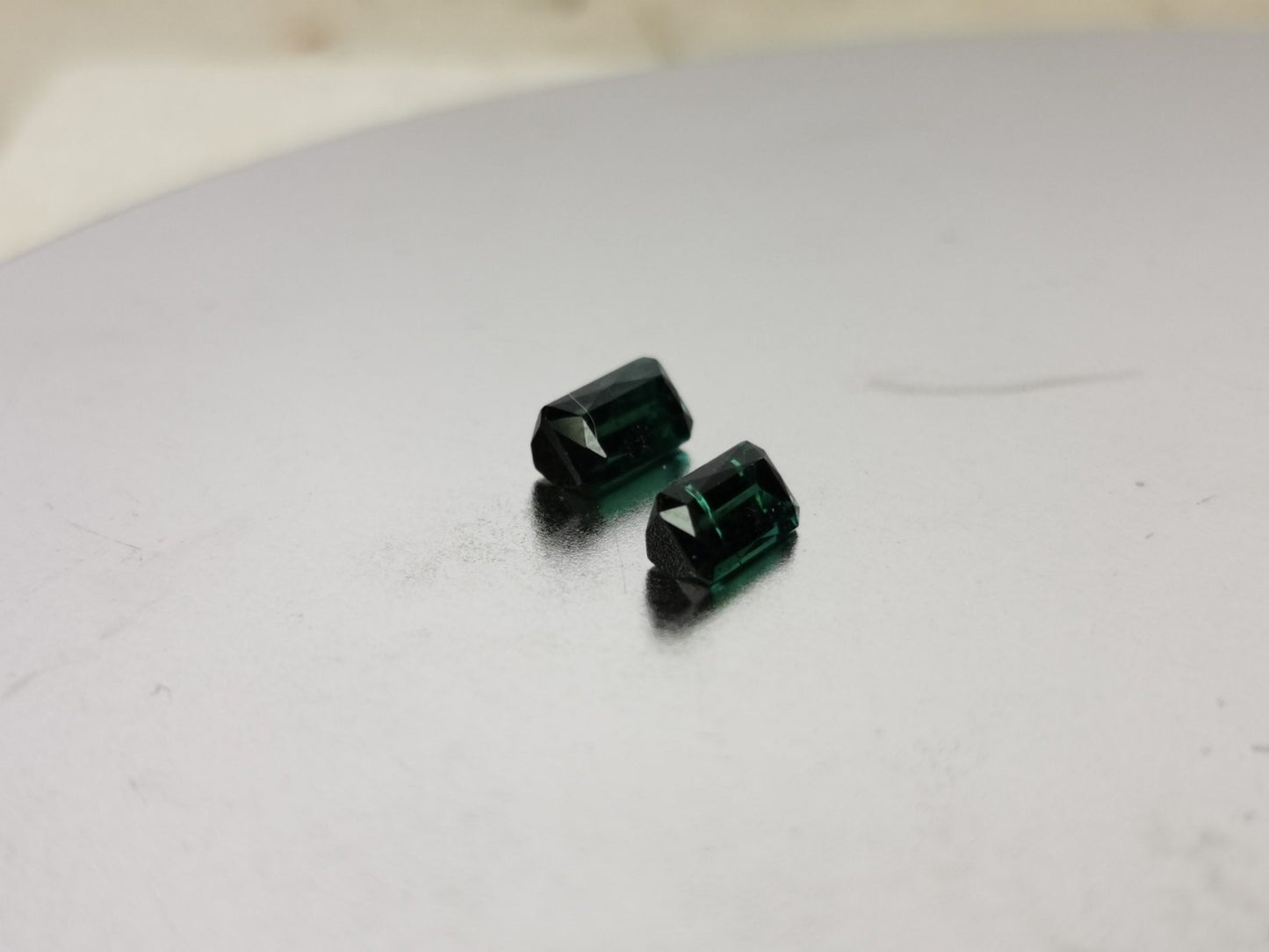 Coppia di Tormaline taglio ottagonale 1,72 ct