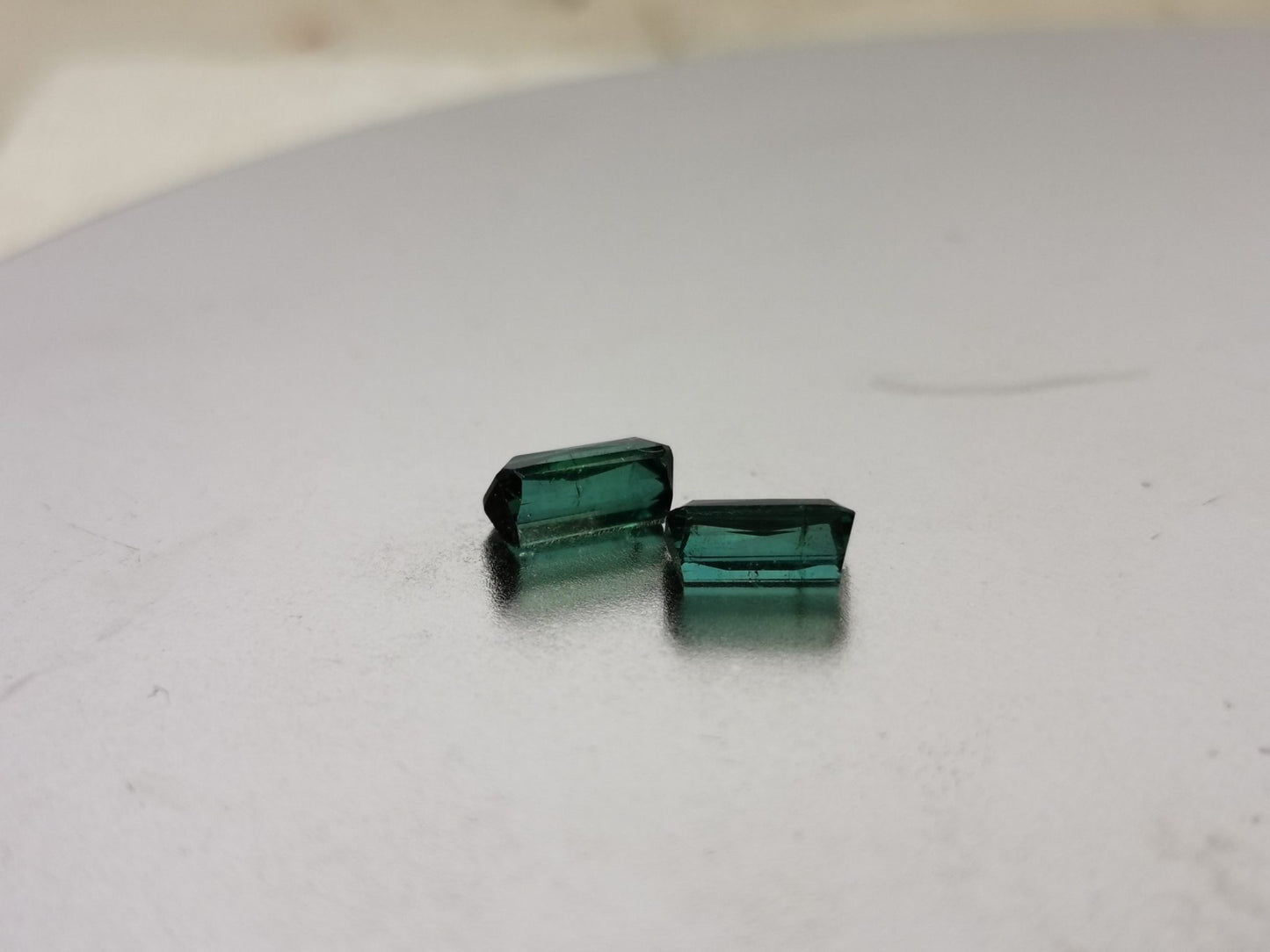 Coppia di Tormaline taglio ottagonale 1,72 ct