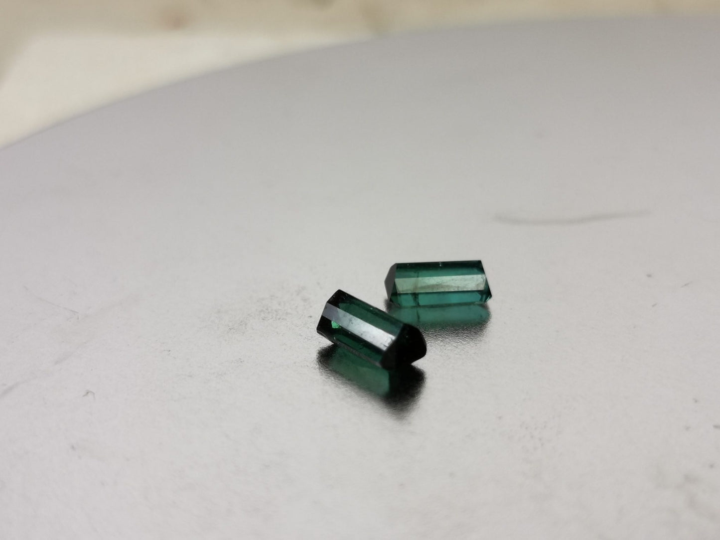Coppia di Tormaline taglio ottagonale 1,72 ct