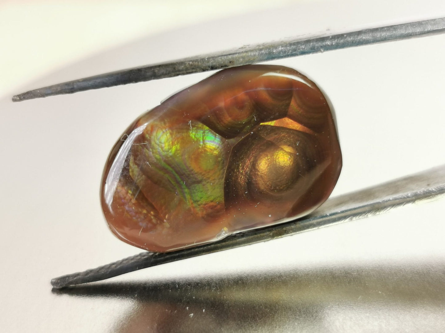 Agata di Fuoco taglio cabochon fancy  14,05 ct