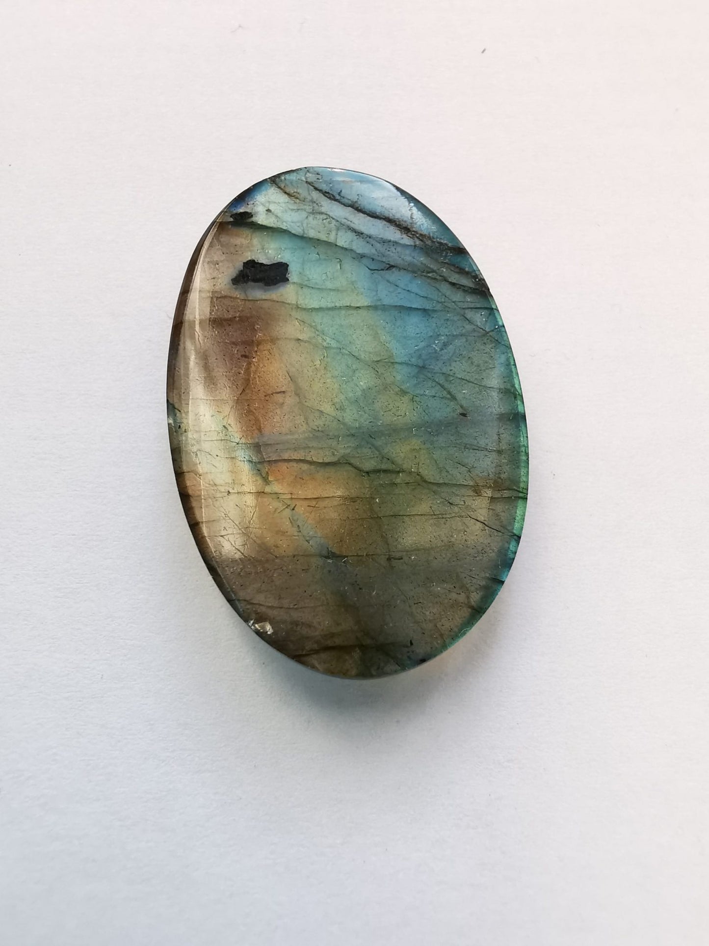 Labradorite taglio ovale cabochon 38,65 ct