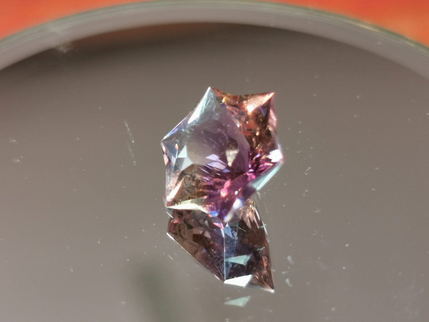 Ametrino taglio snowflake 6,40 ct