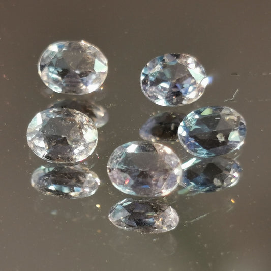 Lotto di 5 Zaffiri taglio ovale 1,65 ct totali