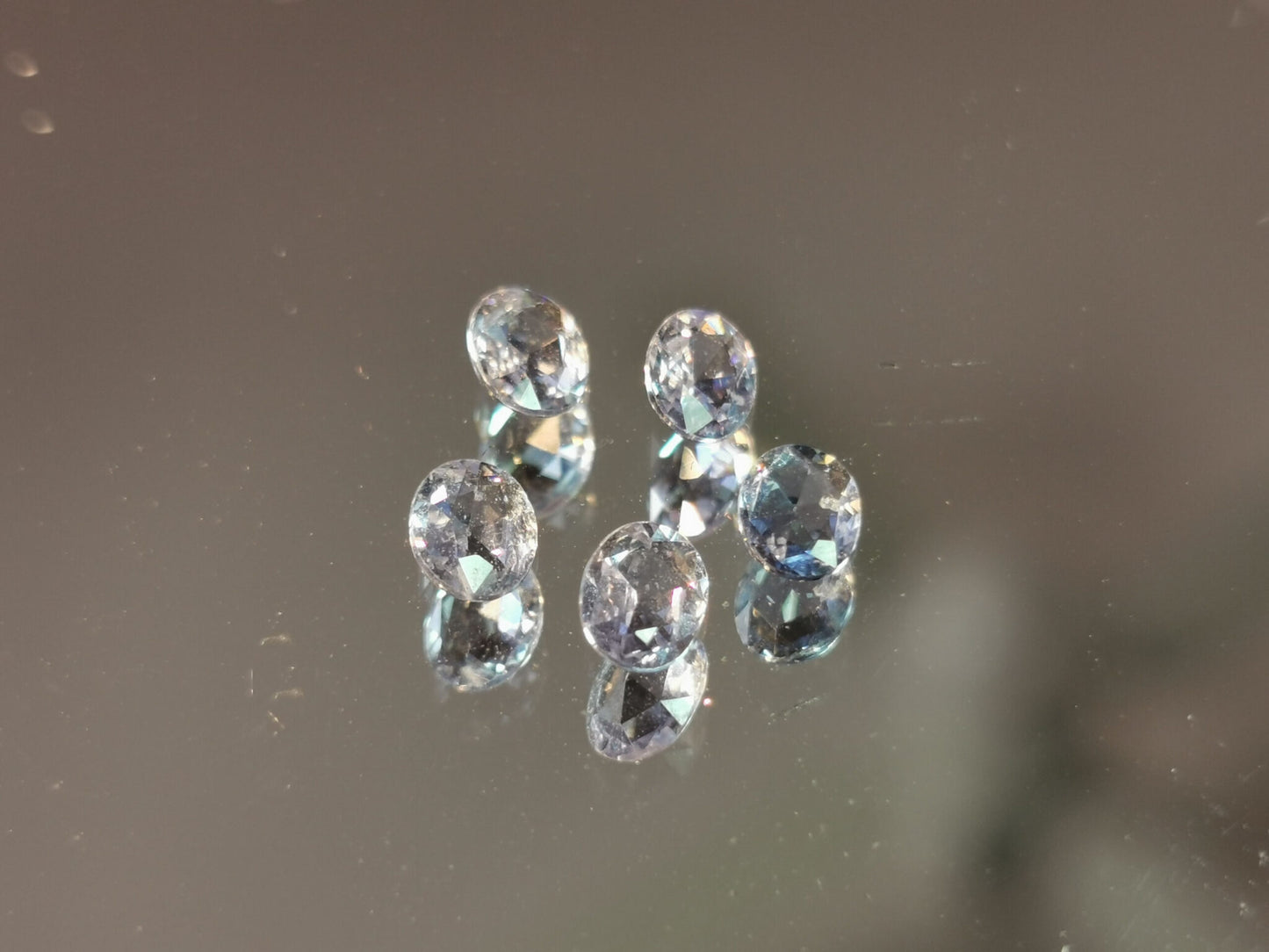 Lotto di 5 Zaffiri taglio ovale 1,65 ct totali