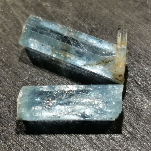 Coppia di Acquamarine grezze 5,92 ct