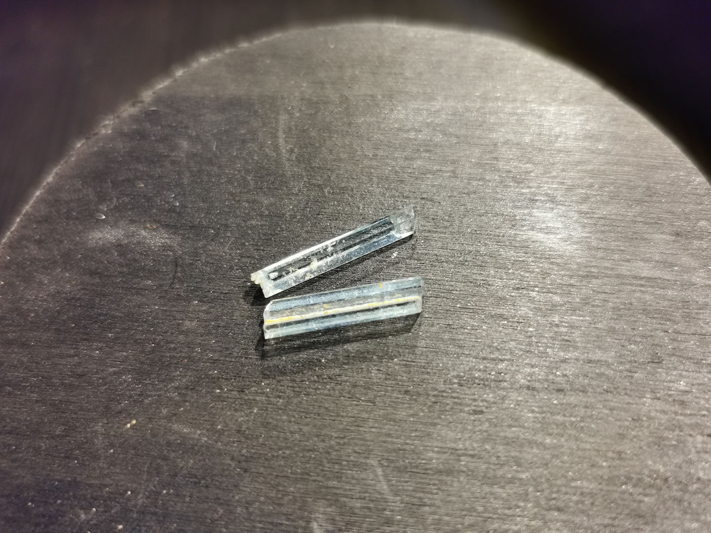 Coppia di Acquamarine grezze 2,25 ct