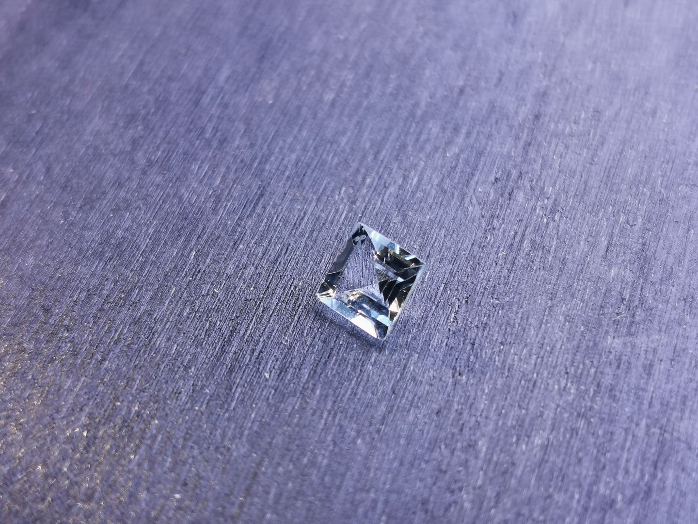 Acquamarina taglio carré 0,52 ct
