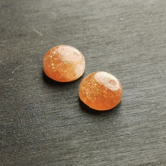 Pietra di Sole taglio rotondo cabochon 5,78 ct