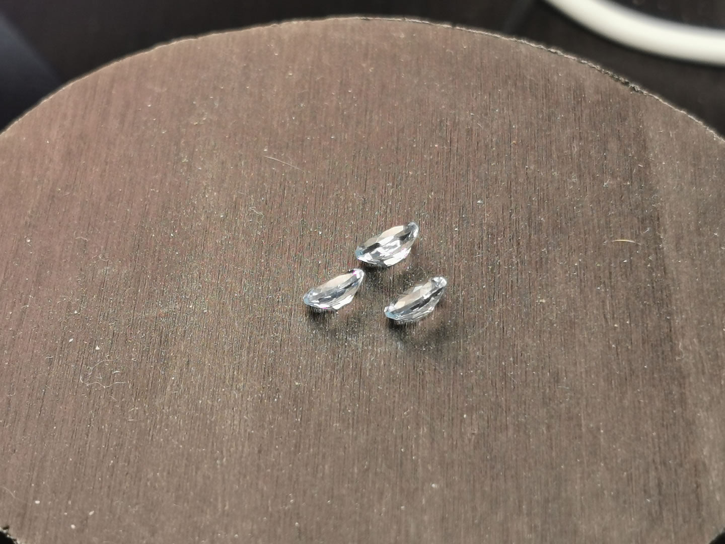 Tris di Acquamarine taglio ovale 1,15 ct totali