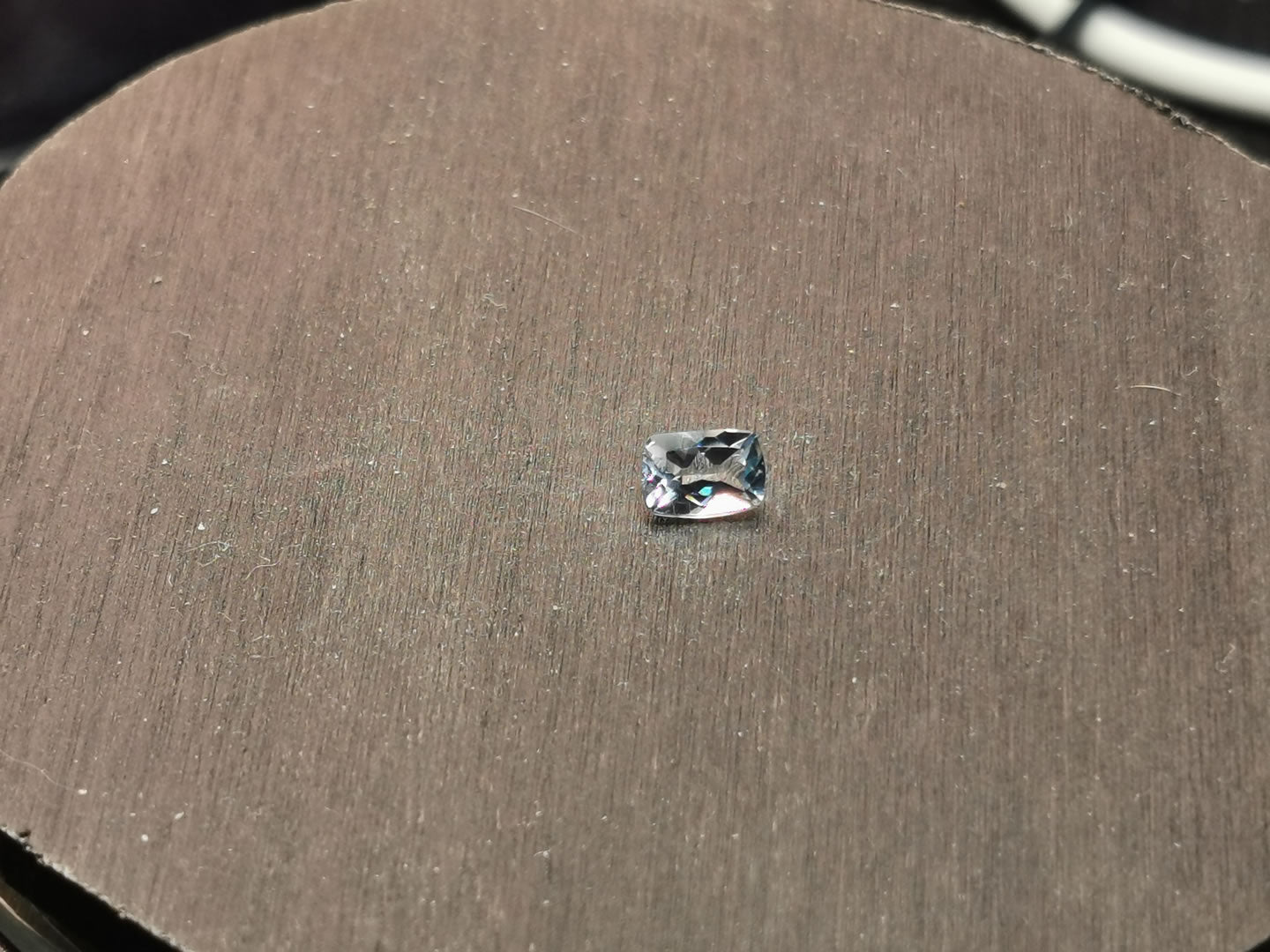 Acquamarina taglio cuscino rettangolare 0,46 ct
