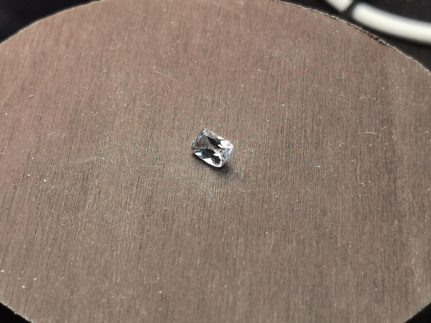 Acquamarina taglio cuscino rettangolare 0,46 ct