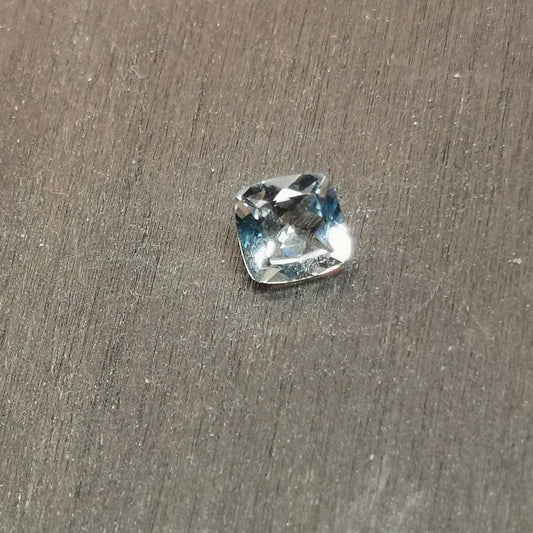 Acquamarina taglio cuscino quadrato 0,91 ct