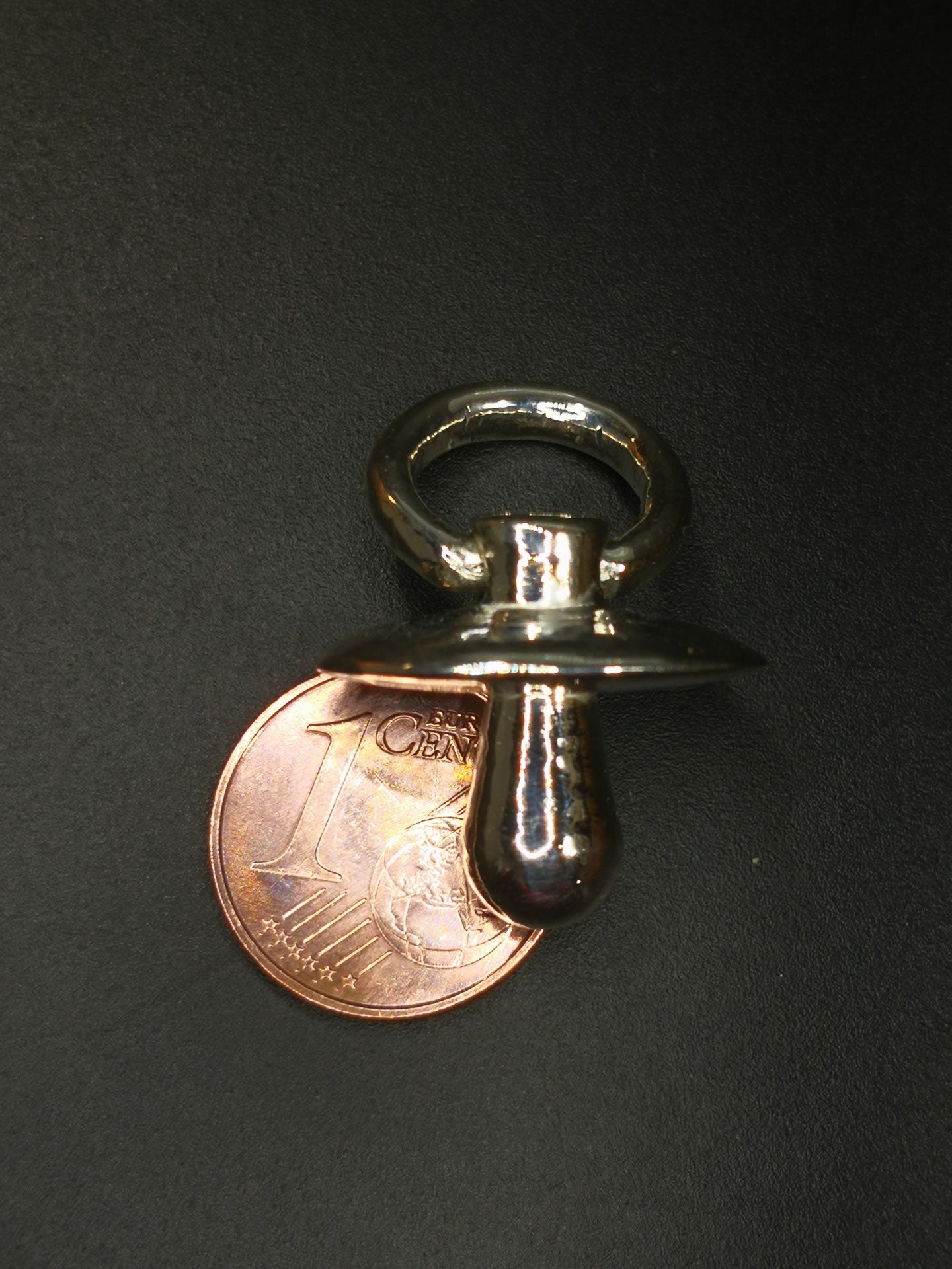 Ciondolo "Ciuccio" in argento, articolato